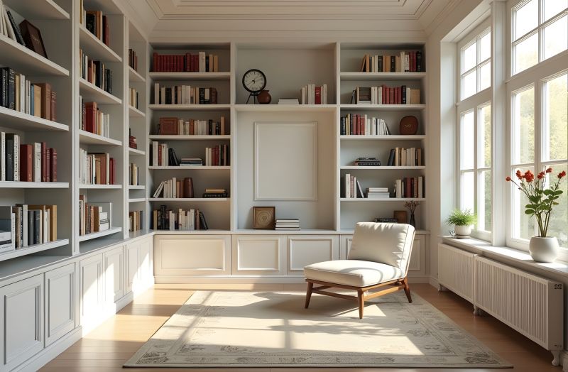 Built In Bookcase Installation in Winston Salem, NC