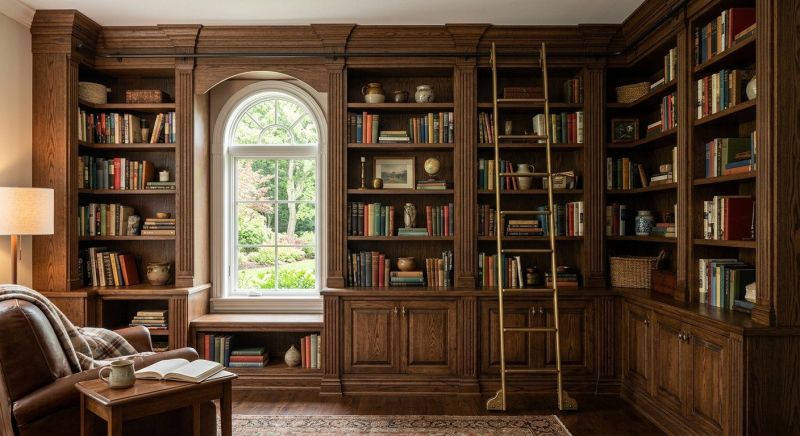 Built In Bookshelves Installation in Woodbridge, VA