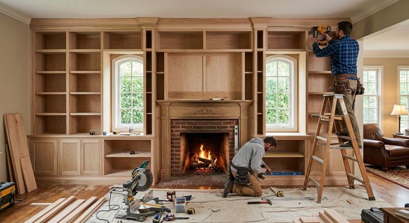 Custom Bookcase Installation in Annapolis, MD