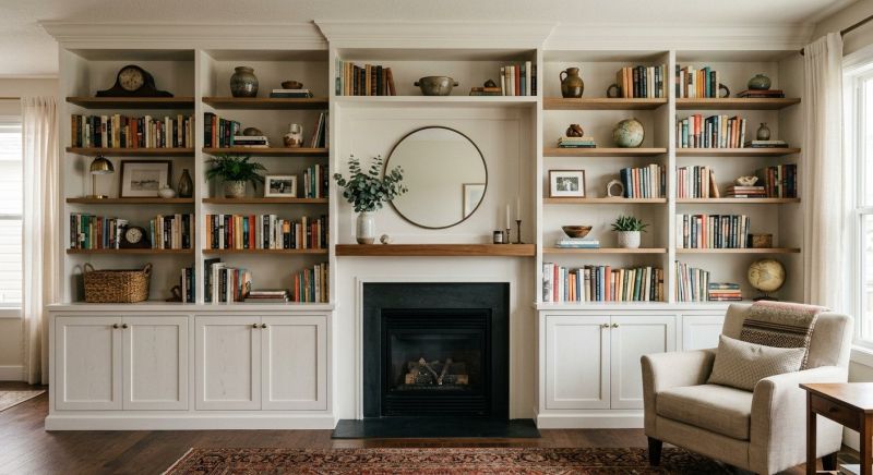 Fireplace Cabinet Installation in Fairfax, VA